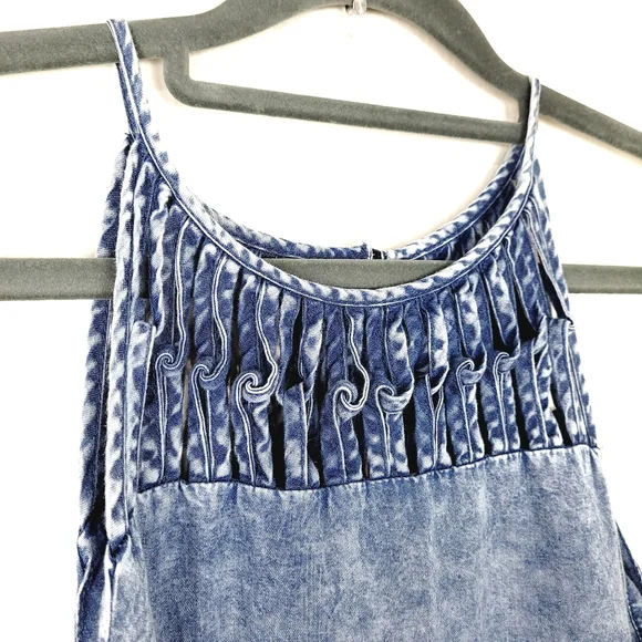 Given Kale | Dresses | Given Kale Twisted Halter Style Denim Dressacid |  Poshmark